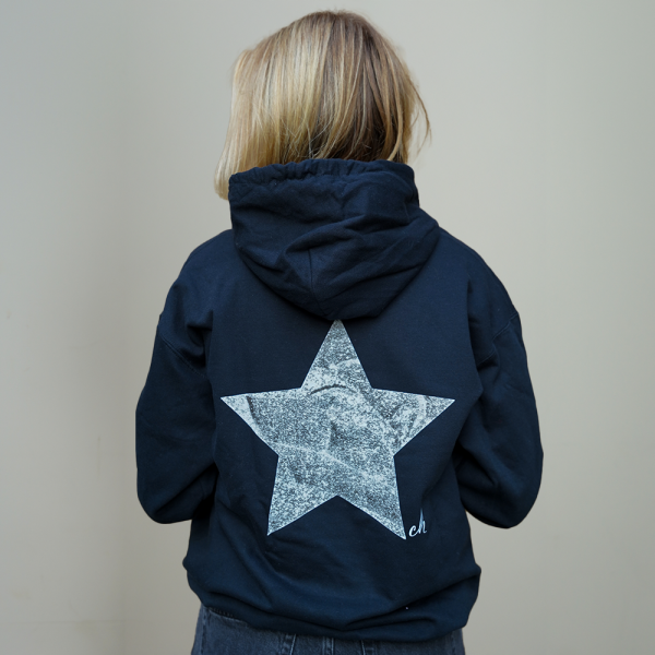 Ster Hoodie Zwart - Afbeelding 2