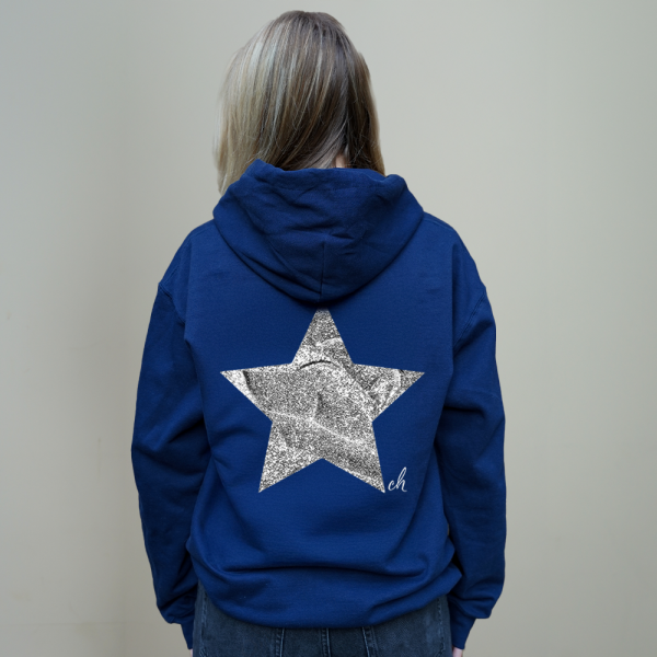 Ster Hoodie Blauw - Afbeelding 2