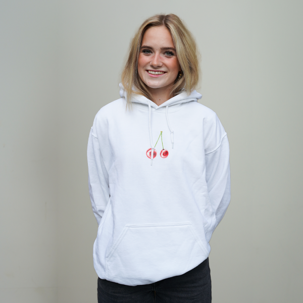 Kers Hoodie Wit - Afbeelding 3