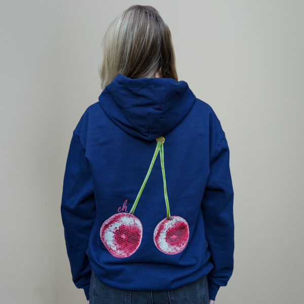 Kers Hoodie Blauw - Afbeelding 3